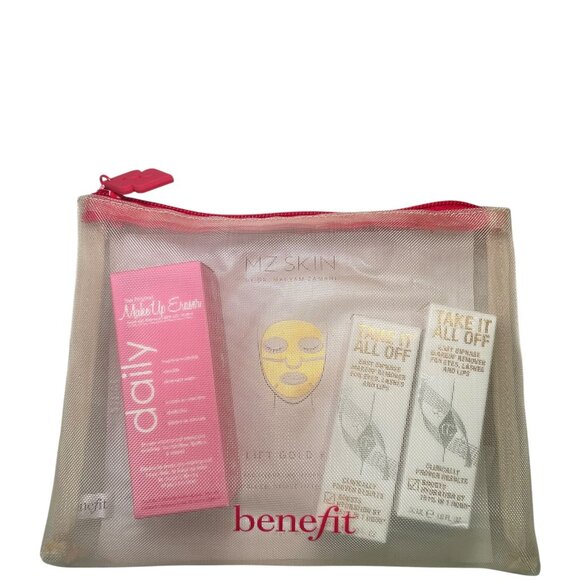 Benefit Cosmetics Makeup Bag Bundle | MZ Mask, Makeup Eraser, Charlotte Tillbury - Picture 1 of 9